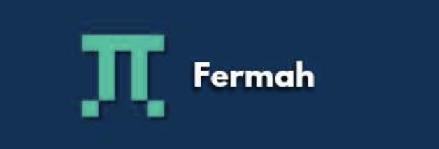 Dark blue background displaying a green Pi (π) symbol next to the word 'Fermah', likely representing the Fermah network on Pi.