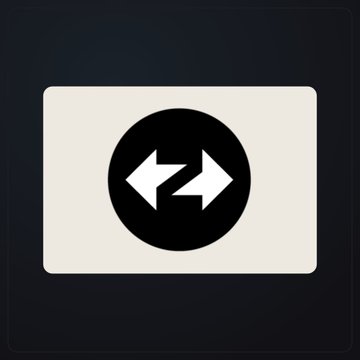A black circular icon with two white horizontal arrows pointing in opposite directions on a cream-colored card, set against a dark background, symbolizing exchange or transaction. The arrow icon visually reinforces the post's theme of comparing tokenized private equity/venture capital values across zkSync, Solana, and BNB Chain.