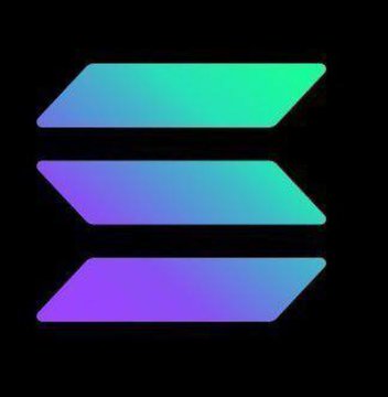 The Solana logo featuring three horizontal stacked bars in a blue-to-purple-to-green gradient on a black background.