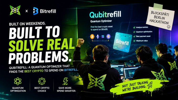 The image shows a group of people sitting around computer monitors, with one person holding up their hand as if they are giving a speech or presentation about Bitcoin. The text in the image reads "Built on weekends! Build to solve real problems. Not just talking about innovation. Focus on what is in the image and how it relates to the post". This suggests that the people in the image might be discussing the importance of building projects, especially those related to technology or cryptocurrency, rather than just talking about ideas without any tangible outcomes.
