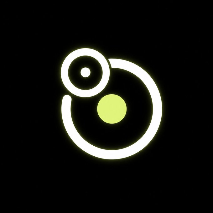 The image features a stylized glowing white logo of a small figure beside a large curved ring surrounding a yellow-green circle on a black background, visually representing connectivity and the network structure of VinuChain. It complements the post's emphasis on VinuChain's practical on-chain infrastructure and the central role of $VC in powering its resource model.