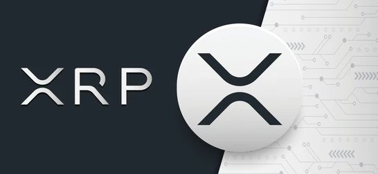 The image features the XRP logo and text on a dark background alongside a white circular badge displaying XRP's symbol, set against a subtle circuit board design representing blockchain technology. This visual directly reinforces the post's message about the massive tokenization market potential highlighting XRP's role in blockchain adoption.