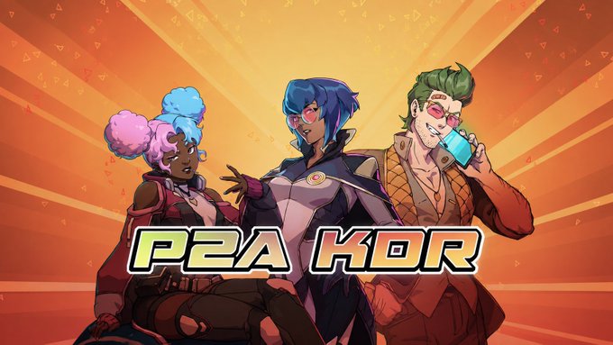 An illustration of three anime-style characters with the text 'PEA KOR' overlaid at the bottom.