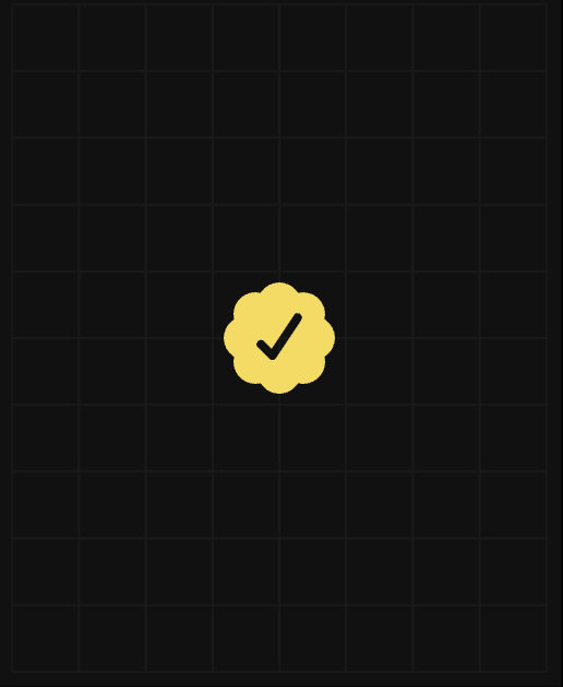 A yellow scalloped badge with a black checkmark sits centered on a dark grid background, symbolizing the repeated "check" calls in the post urging followers to send $8 to @jackbutcher within 24 hours.