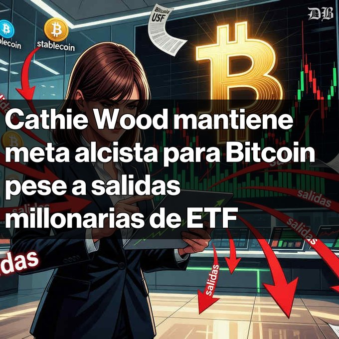 The image shows an illustration of a woman dressed as a businessman, surrounded by computer icons. She is using a laptop displaying graphs related to Bitcoin prices in Euros. The text in the image explains that she will be investing in Bitcoins at the current rate of US dollars (EFT) 1.250.000 and speculates on how this investment might be affected by the recent surge in Bitcoin prices.