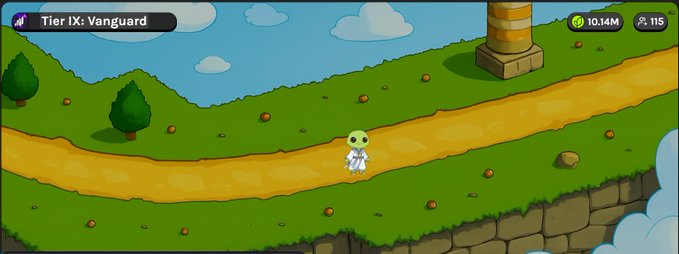 The image features a cartoon character walking along a path, which appears to be a road or trail. The character seems to be enjoying its time outdoors as they stroll through the scene. The background of the image includes a sky with clouds and trees, adding depth and context to the overall setting. The post is titled "Tier 1ICVM" and has a rating of 10.4/10.4, indicating that it might not be suitable for all ages due to its mature content.