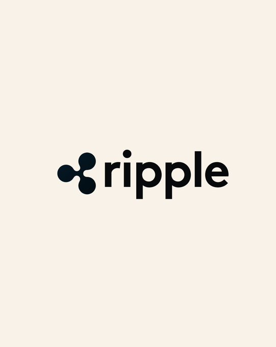 The black 'ripple' logo with its distinctive X-shaped icon is displayed on a cream-colored background.