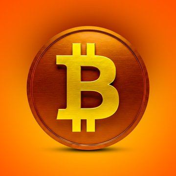 The image features a gold-colored cryptocurrency symbol, which appears to be a digital token called Bitcoin. A quote that reads "NEW: BLACKROCK’S IBIT JUST PULLED OFF ONE OF THE LARGEST BLOCK TRADES IN ETF HISTORY A historic" is overlaying the image, suggesting its significance and impact in the world of crypto trading or investing. The Bitcoin symbol itself has a circular shape with a gold border, which adds to its distinctiveness and prominence on the image.