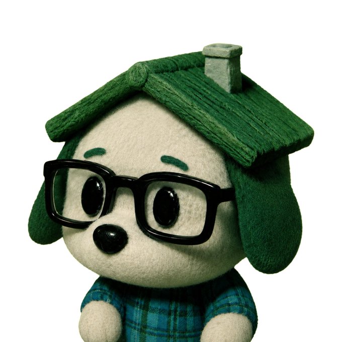 A felted plush dog character wearing oversized black glasses, a green-roofed cap resembling a house, and a blue plaid shirt. The image appears to be a mascot-like representation related to "Pongo," a meme token that grew from $80K to $1 million market cap, with the quote suggesting it's acceptable to doubt ("fade") overly bullish projects.