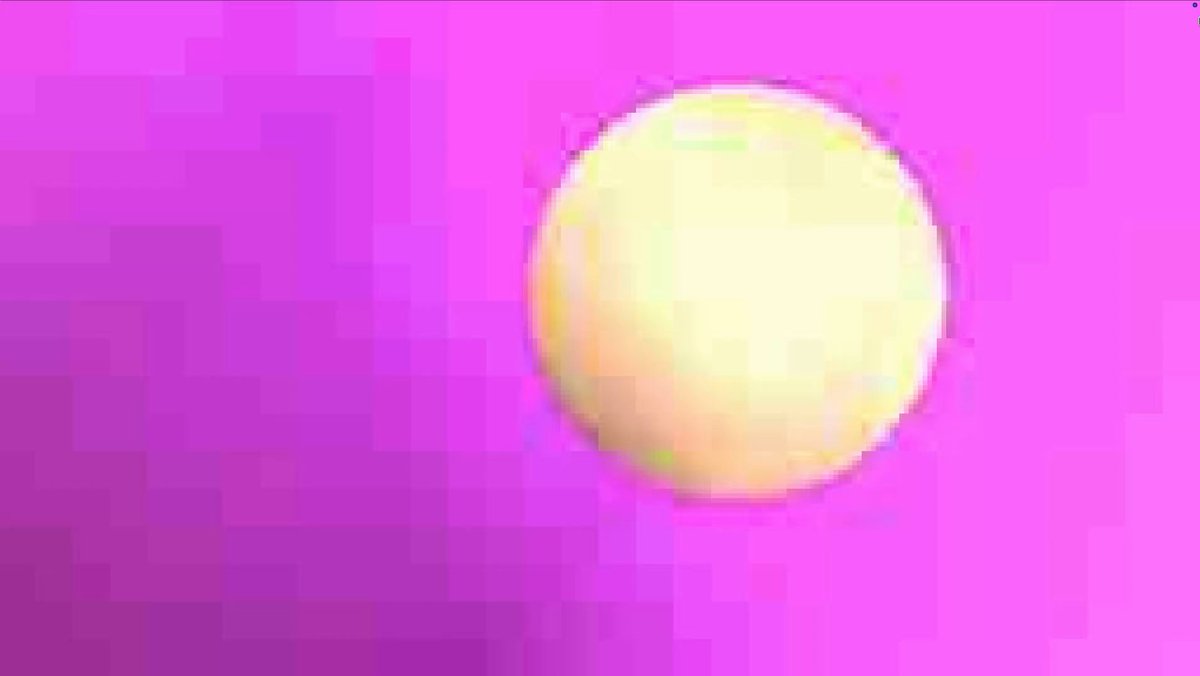 The image features a large white ball floating in space against a purple background, with the sun positioned behind it. The sun appears to be shining brightly from the right side of the image, casting a shadow that extends towards the bottom left corner. The sky is painted in shades of purple and pink, creating an artistic and visually appealing scene.