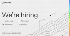 The image displays an Optiver "We're hiring" advertisement featuring engineering, leadership, marketing, and product roles with a linked chain graphic, contrasting the company's legitimate open positions with the post's discussion about fake job listings, particularly in crypto companies, suggesting that not all "hiring" posts reflect actual job availability.