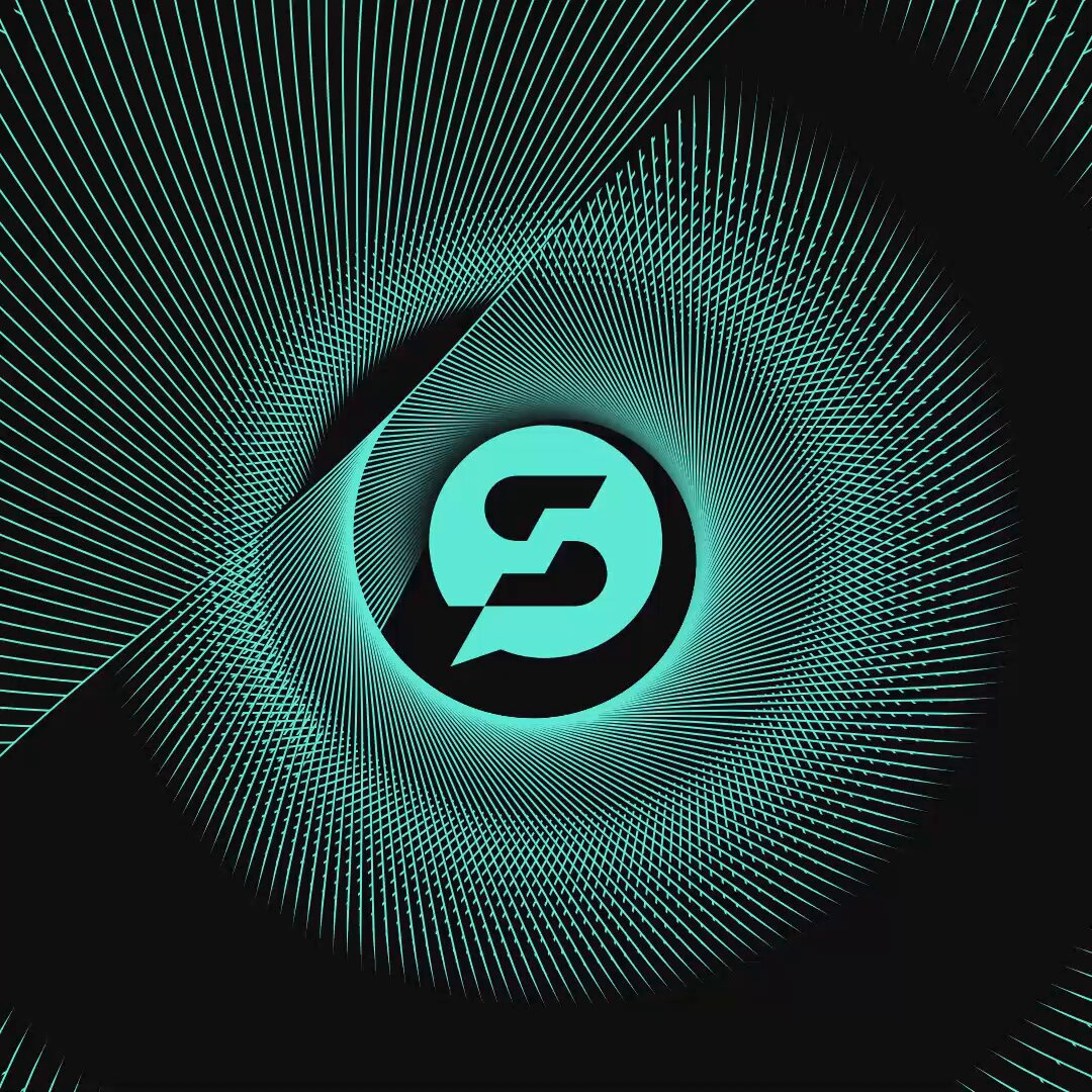 The image features a logo that consists of a circle containing the letter "S" surrounded by blue lines, creating an abstract pattern. The background color of the image is black with white lines radiating outwards from the center of the circle. The caption on the image reads, "Keep it SEALED with @sealedchannel on Algo. Encrypted Communications meant to stay PRIVATE." This message seems to be related to a discussion or conversation about the importance of keeping information secure and private in an online setting.