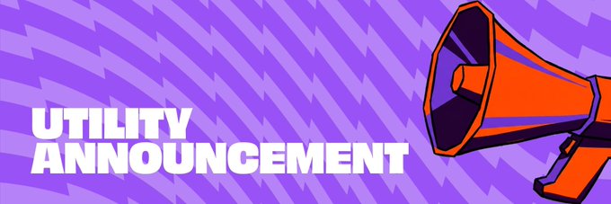 The image features an orange megaphone with the words "Utility announcement" written above it, which suggests that there might be some important news or information being shared.