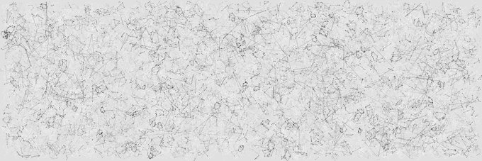A textured white background covered in subtle, irregular gray scratch marks and scuff patterns.