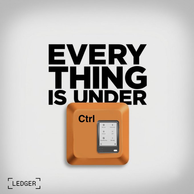 The image features a small orange button with a keypad design that reads "Ctrl Ctrl" above it, which appears to be a keyboard or remote control. The text "everything is under" is written below the button, possibly indicating a theme for an article or a message related to the concept of controlling and managing one's digital life.