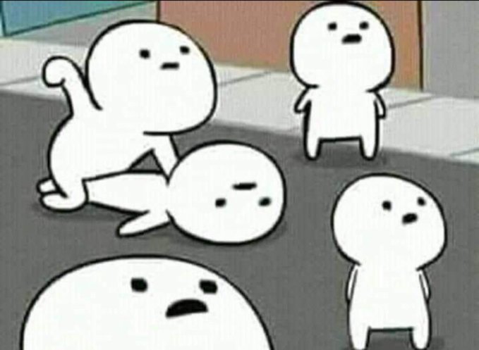 Several shocked cartoon characters with wide eyes and open mouths stare in stunned disbelief, mirroring the reaction of the $XRP community likely responding to sudden price movements or breaking news about the cryptocurrency.