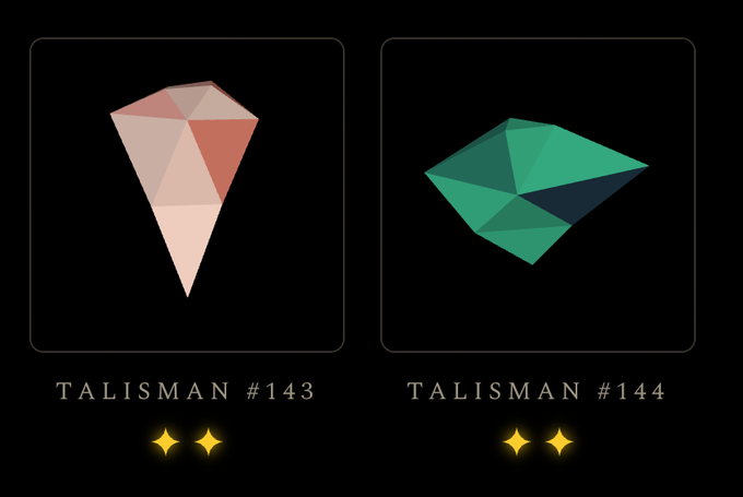 The image features a square with two triangles inside of it, one pink and one green. The pink triangle has the number "143" written on it, while the green triangle has the number "144" written on it. These numbers are located in the bottom right corner of the image.