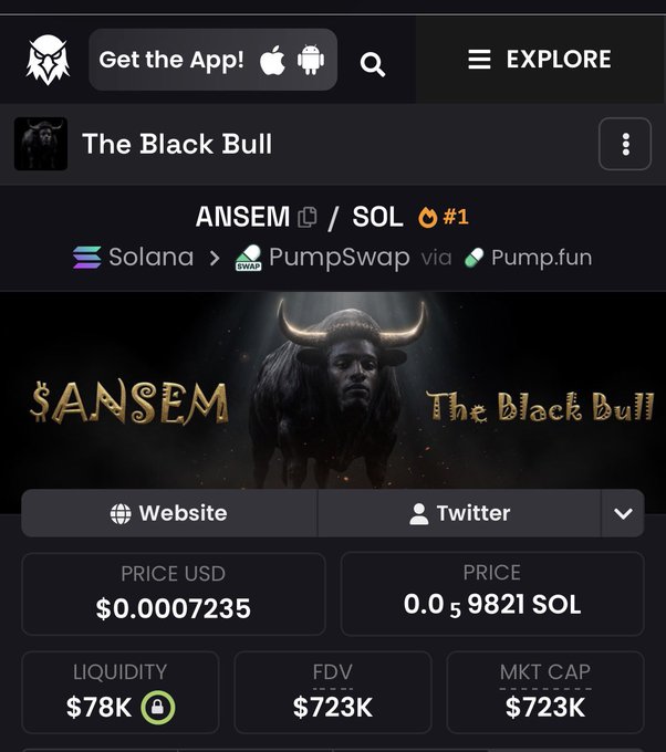In the image, a cell phone screen displays an advertisement for trading Bitcoin. The ad features a bull graphic with horns against a dark background, along with text promoting a website called "The Black Bull" that offers trading services. The cell phone screen also shows other information related to trading on this platform. It is suggested that there might be recent success stories or interesting conversations about the platform among its users, as indicated by the phrase "Can you believe the eyes we are getting."