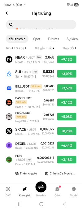 The image shows a phone screen with a list of cryptocurrency names displayed, including Bitcoin, DeFi, and others. The text on the screen includes information about the different types of cryptocurrencies available for trading or investing.