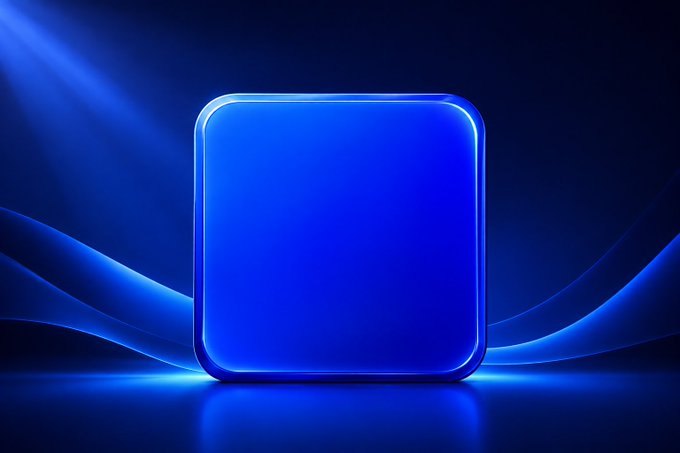 A glowing blue glass-like cube sits centered on a dark reflective surface, illuminated by dramatic light rays and framed by curved blue beams.

The image's sleek, futuristic blue aesthetic mirrors the post's message about emerging early opportunities with the $BASE Creator Program—suggesting that building something of value and brilliance (like the luminous cube) begins before any formal launch.