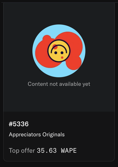 The image displays a black screen with information about a content platform called @Appreciators_IO, which is primarily focused on the world of ethnics and cryptocurrency. The text indicates that the platform supports content creators like @ApeChainHUB or followers who prefer to read about ethical endeavors in technology and beyond. It also provides an opportunity for viewers to appreciate these efforts by offering a top-off 39.63 WAPE. In the context of this image, it is important to note that the primary message revolves around the content creator @ApeChainHUB or followers on the platform who are dedicated to promoting ethical and innovative projects in tech.