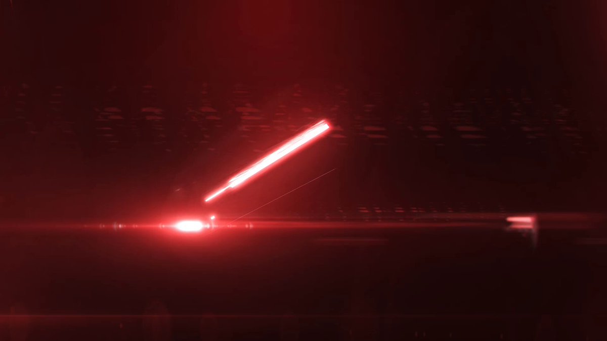 The image shows a red light, possibly from a camera or projector, shining brightly against a dark background. The focus of the image is on the red light, which appears to be emitting a beam of light that illuminates the surroundings. The image does not contain any text or other objects, and it does not provide any information about the content of the post.