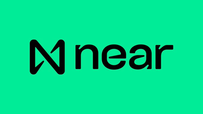 The image features the "near" logo with its distinctive stylized "N" icon displayed in black against a bright green background, representing NEAR Protocol—the cryptocurrency platform referenced in the accompanying news about a $3.8M security incident affecting its Omni deposit and withdrawal infrastructure.