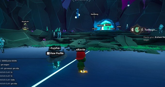 The image shows a screenshot of a video game, specifically a roleplaying game (RPG), with a character standing at the edge of a cliff overlooking a river below. The character's reflection can be seen in the water, creating an interesting visual effect. The background features a dark and mysterious cave-like setting, adding to the immersive gaming experience. The image also contains text that reads "Focus on what is in the image and how it relates to the post." This suggests that there might be some connection between the game's visuals or gameplay elements and the content of the image posted by the player.