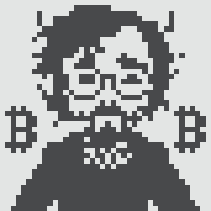 A pixel-art skeleton figure with two floating "$" signs beside it, representing the "This Normies" NFT collection mentioned in the post as an agent-based digital asset.