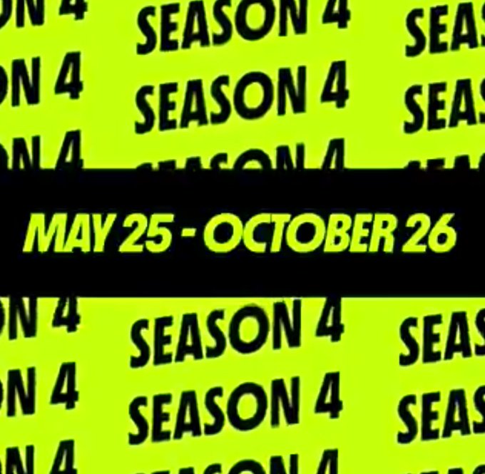 The image features a green background with white text that reads "Season 4" followed by the dates "May 25 - October 26". The focus of this season seems to be centered around trading performance, as indicated by the phrase "Focus on what is in the image and how it relates to the post". This shift in focus might be due to a change in the content creators' approach or an increase in user engagement.
