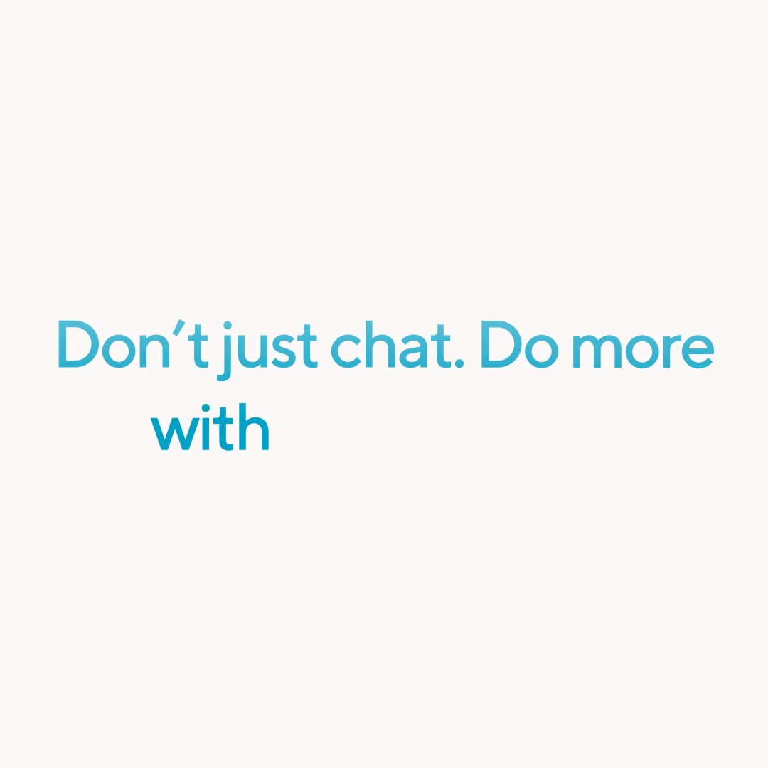The image features a white background with blue text that reads "Don't just chat. Do more with SOFi Coach". The text is written in a blocky font style, which gives it a modern and clean look. The caption also includes an AI assistant reference, suggesting that the image might be related to a social media post or advertisement for a financial service platform called SoFi.
