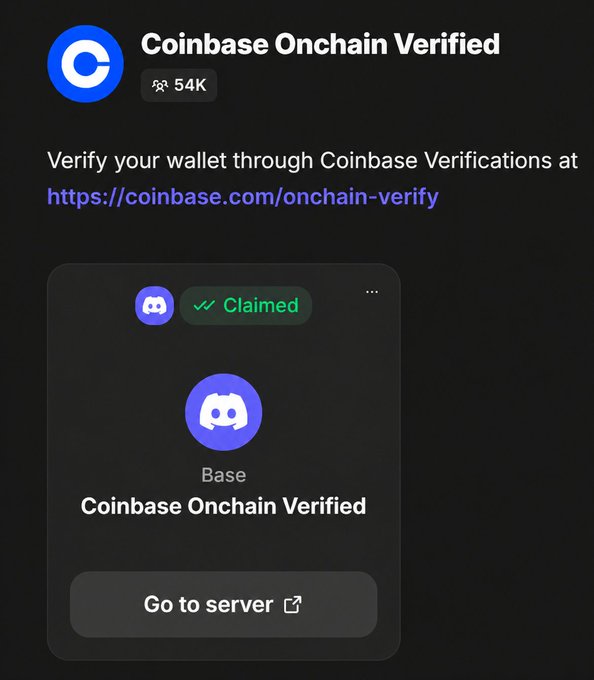 This image focuses on a post about Verifying your wallet through Coinbase Certifications at the website Coinbase Onchain Verified. It seems to be discussing the importance of prioritizes Coinbase KYC Verified wallets or other similar KYC Verification services for users who prioritize these services in their wallets. The post mentions that 54K out of 600K+ users have this feature on their wallets, which is less than 10%. Additionally, it talks about how to prioritize the verification service and rewards users with more priority if they choose this feature.