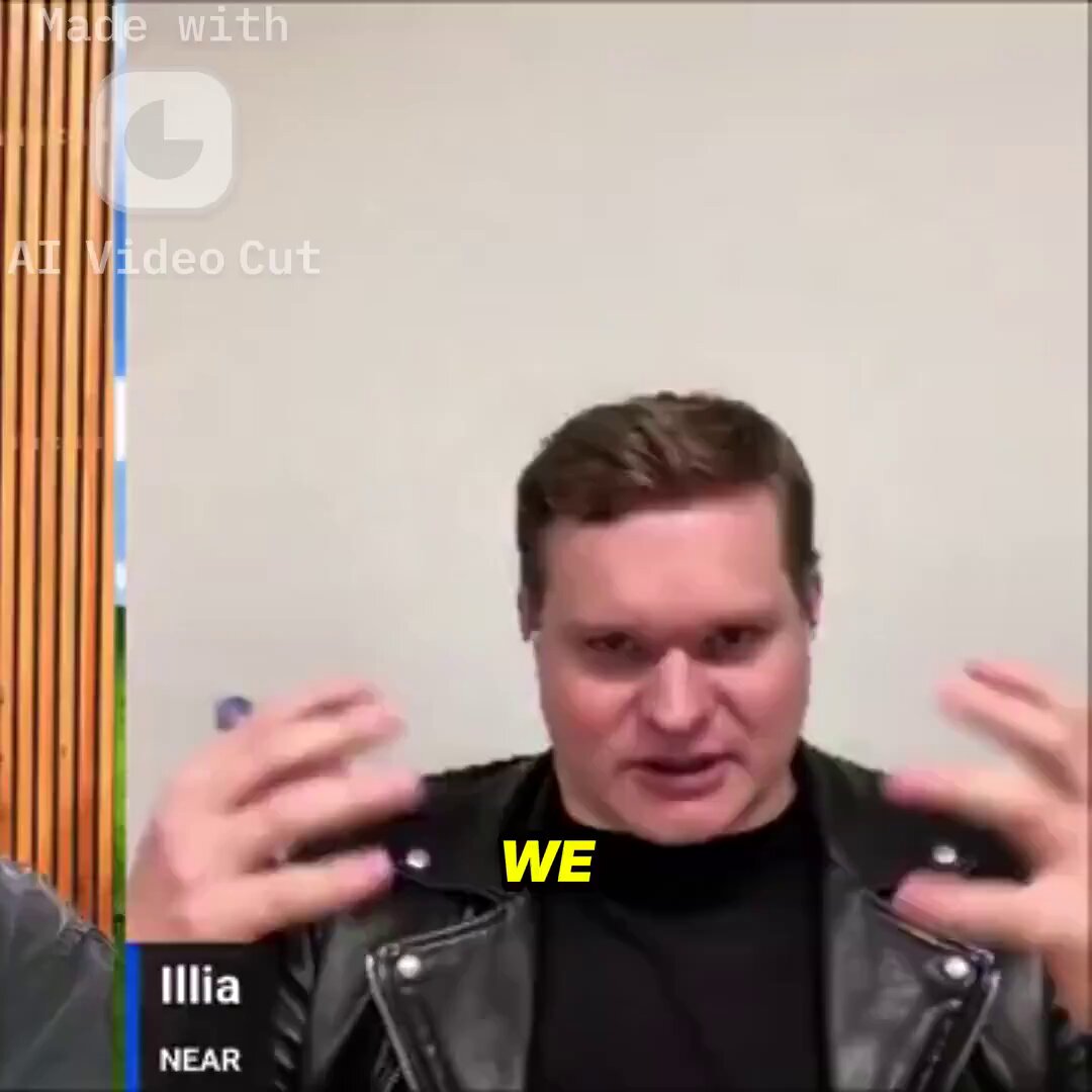 The image features a man wearing a leather jacket, with his hands raised as if he's making an argument or expressing his opinion about something. The caption reads "What if your Private AI knew everything about you... but NO ONE could ever access it? Not even the courts. Not even the courts.! $NEAR founder @ilblackdragon just revealed how they built (and already launched) the truly private AI stack". This image is related to a post discussing the concept of privacy and the limitations of AI systems, as well as the idea that AI should be kept private in order to protect sensitive information from unauthorized access.