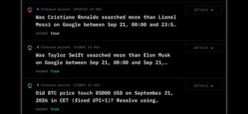 A screenshot showing news headlines on Bing, including stories about Cristiano Ronaldo outsearching Lionel Messi and Elon Musk, with a closing price for BTC at $85000 USD.