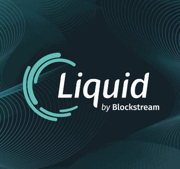 The image displays the "Liquid by Blockstream" logo, featuring a stylized turquoise circular graphic alongside the brand name in white text on a dark teal background with flowing line patterns. This logo relates to the post as it represents the Liquid Network, which is at the center of the news about the 600 BTC missing after the hack and the LBTC tokens remaining locked pending full 1:1 Bitcoin backing.
