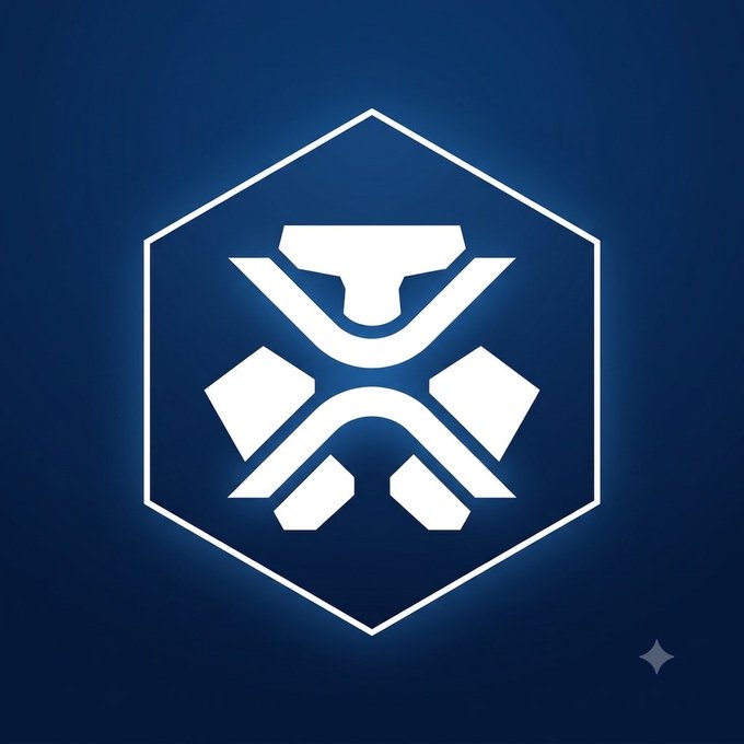 The Crypto.com logo (a stylized hexagon with an "X" symbol) is displayed on a dark blue background, branding the announcement that Crypto.com has added XRP to its Dual Invest product suite, offering new yield opportunities to its 100 million+ users.