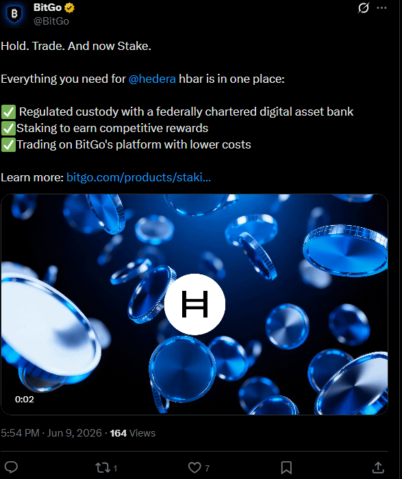 " Hold. Trade. And now Stake.: everything you need for @hedera hbar is in one place :)"