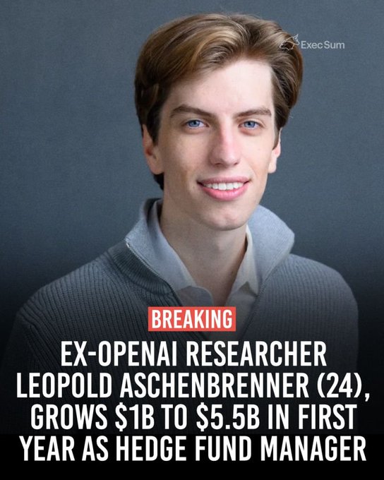 The image features an advertisement for Leopold Aschenbrenner, who has recently gone massively short chip companies like $NVDA and all in on crypto mining companies due to his belief that a catastrophic collapse in compute demand will occur soon. The text in the image emphasizes this point by stating "Let me explain what it means".