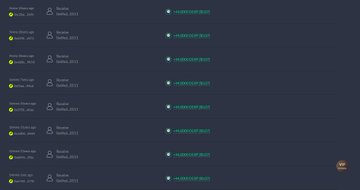 The image displays a mining pool tracker showing multiple identical mining sessions for "DerpCoin (DERP)" with workers like "saikrupacoinage," each showing a hash rate of 50 kH/s and a pending payout status. This screenshot supports the post's context of monitoring DERP mining profitability, though the post notes it's too early to assess ROI with current data showing a $7.6M market cap.