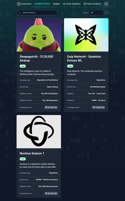 In the image, a website display shows two different campaigns with distinct requirements and methods of evaluation. The first campaign is called "Nucleus Season 1" and focuses on understanding its purpose and joining strategies. It emphasizes the importance of knowing your campaign type and comprehending how it works. 
The second campaign, labeled as "#ufw17," is not clearly visible in the image but can be inferred to be related to something concerning Facebook or Twitter data analysis, such as analyzing users' behavior on these platforms. This requires users to understand how these social media networks work and what types of insights they provide.