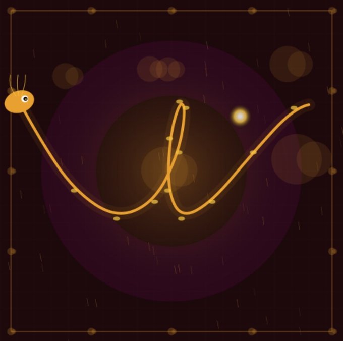 The image features a cartoon snake with yellow dots all over its body, positioned against a dark purple background. The snake's head is pointing towards the right side of the image. Below the snake, there is text that reads "I'm giving away 15 GTD for @MysticSpirits To enter: Follow @Crypto_Yapp & @MysticSpirits & @Crypto_Yapp - Turn on both notification Ends in 24 hours, Good luck". The snake's position and the text are arranged to create a visually appealing composition.