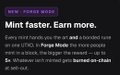 A promotional graphic titled "NEW SUBSCRIBERS: Mint faster. Earn more." explaining that new and lapsed subscribers on LTBC + Mango Media receive a discount on LTBC