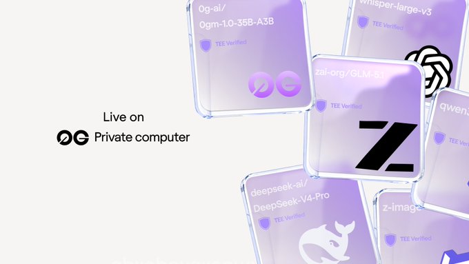 OGG Live on Private Computer logo and purple squares with white text, accompanied by logos for DeepSeek, Z-Image, and Z-Verify.