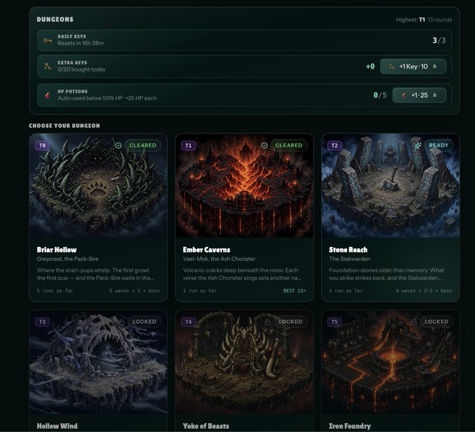 The image displays a collection of eight distinct landscapes featuring dungeons, dragons, and other intriguing game elements such as a dragon's den, a cave with lava walls or an island filled with lava. The gameplay details are presented, and various characters can be found within these virtual worlds, including a player who has "locked" themselves into this particular maze-like area, a player at a location called "Trees," and others throughout the gaming landscape. In addition to these exciting features, some of the landscapes include lava walls or lava flows that add an immersive and dynamic element to the game. Overall, the image showcases the captivating world of Dungeons & Dragons and its vast array of unique characters, settings, and gameplay elements.