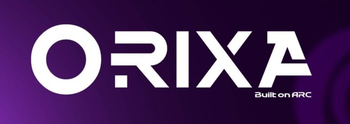 A logo banner displaying 'ORIXA' in bold white stylized text on a purple background with the tagline 'Built on ARC' in the lower right corner.