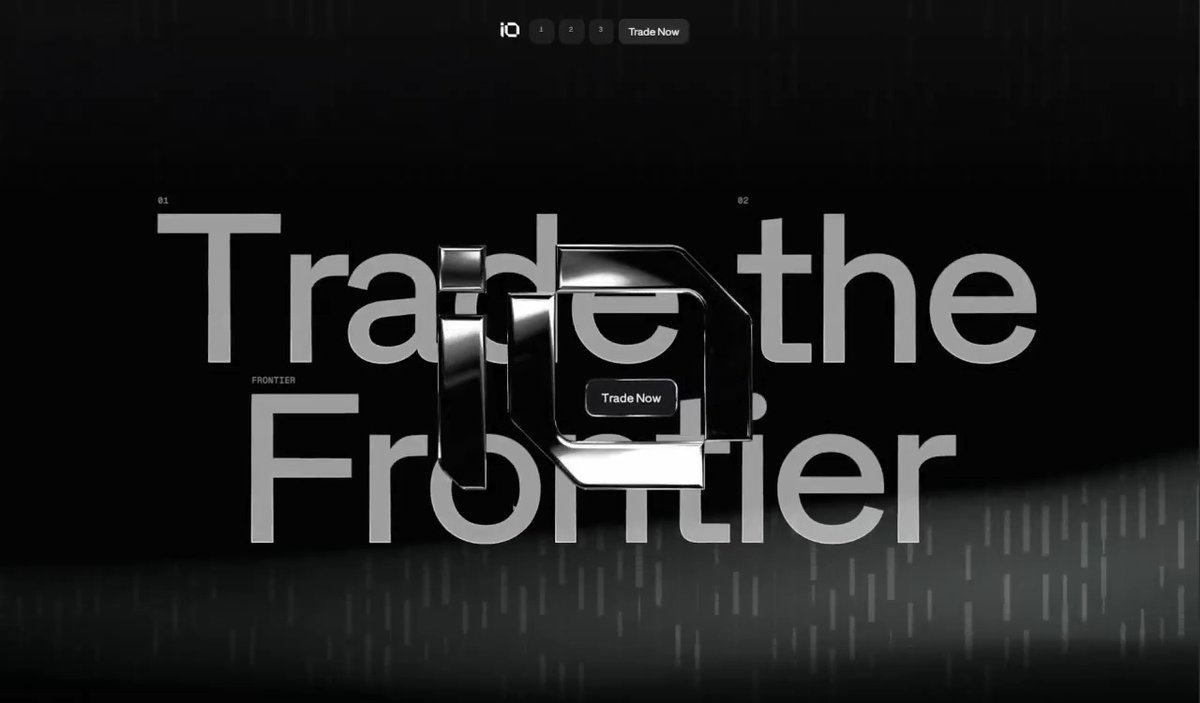 A sleek, dark promotional graphic for 'Trade the Frontier' featuring large chrome text and a 'Trade Now' button overlay, with the number '10' in the top corner.