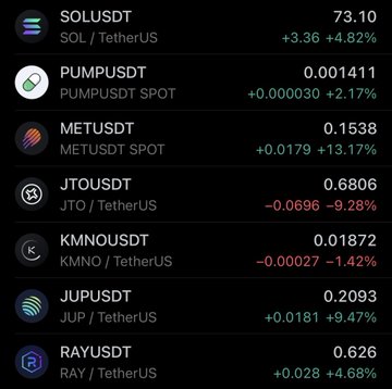 The image shows an interactive screen displaying various cryptocurrencies and their current prices. The screen highlights Bitcoin, Ripple, Solr, Pumptrust, MetuDt, JUPDTUD, Tether, and CTURUS. Each cryptocurrency has its own line of icons representing different crypto wallets or exchanges, accompanied by price information displayed in dollars for easy comparison. 

The text on the screen mentions that CT is increasingly focused on the solana ecosystem and that it could be a good time to focus on the $SOL coin for potential momentum trading purposes. The image also includes a caption that reads "Focus on what is in the image and how it relates to the post" implying that users should pay attention to both the displayed information and the post's context to fully understand and make informed decisions about cryptocurrency trading strategies or assets.