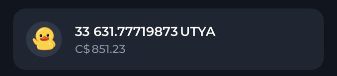 The image features a post on social media, possibly a Twitter post or a Facebook message, that reads "For those wanting to buy Memecoins on $TON Network @tonkeeper has been a seamless experience, incredibly simple and what I use to HODL and confidently keep my $UTYA Just withdrew from a CEX (Central Exchange) like @ndaxio and withdrew your TON to your Tonkeeper". The post is about the user's experience with Memecoins on the network.