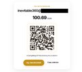 A QR code on a green background with the text '100.00' and 'Instantiate' visible at the top.