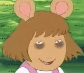 An animated mouse character with brown hair and pink ears smiles at the viewer.